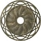 Ekena Millwork Loera Ceiling Medallion (Canopies up to 6 1/4"), 26 5/8"OD x 4 1/2"ID x 1 3/8"P, Witch Hazel Crackle CM26LOWHC - alternate 1